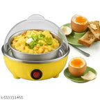 Electric Egg Cooker: Rapid Egg Boiler for Easy-To-Peel, Soft Medium or Hard Boiled Eggs, 7 Egg Capacity, with Auto Shut Off Feature(Multi Color)