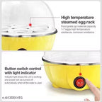 Electric Egg Cooker: Rapid Egg Boiler for Easy-To-Peel, Soft Medium or Hard Boiled Eggs, 7 Egg Capacity, with Auto Shut Off Feature(Multi Color)