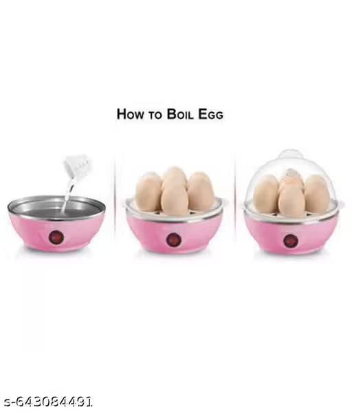 Electric Egg Cooker: Rapid Egg Boiler for Easy-To-Peel, Soft Medium or Hard Boiled Eggs, 7 Egg Capacity, with Auto Shut Off Feature(Multi Color)