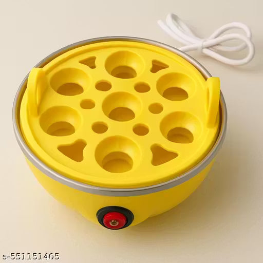 Electric Egg Cooker: Rapid Egg Boiler for Easy-To-Peel, Soft Medium or Hard Boiled Eggs, 7 Egg Capacity, with Auto Shut Off Feature(Multi Color)